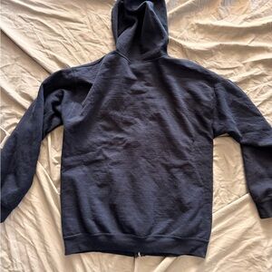 Gildan Men's Dark Blue Zip-Up Sweater